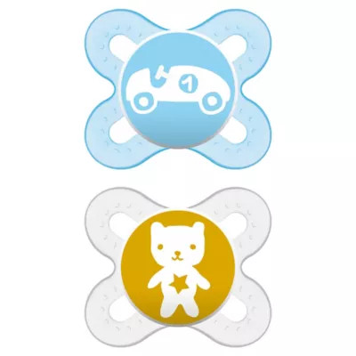 MAM Start Tender Orthodontic Pacifier in Clear/Blue | buybuy BABY