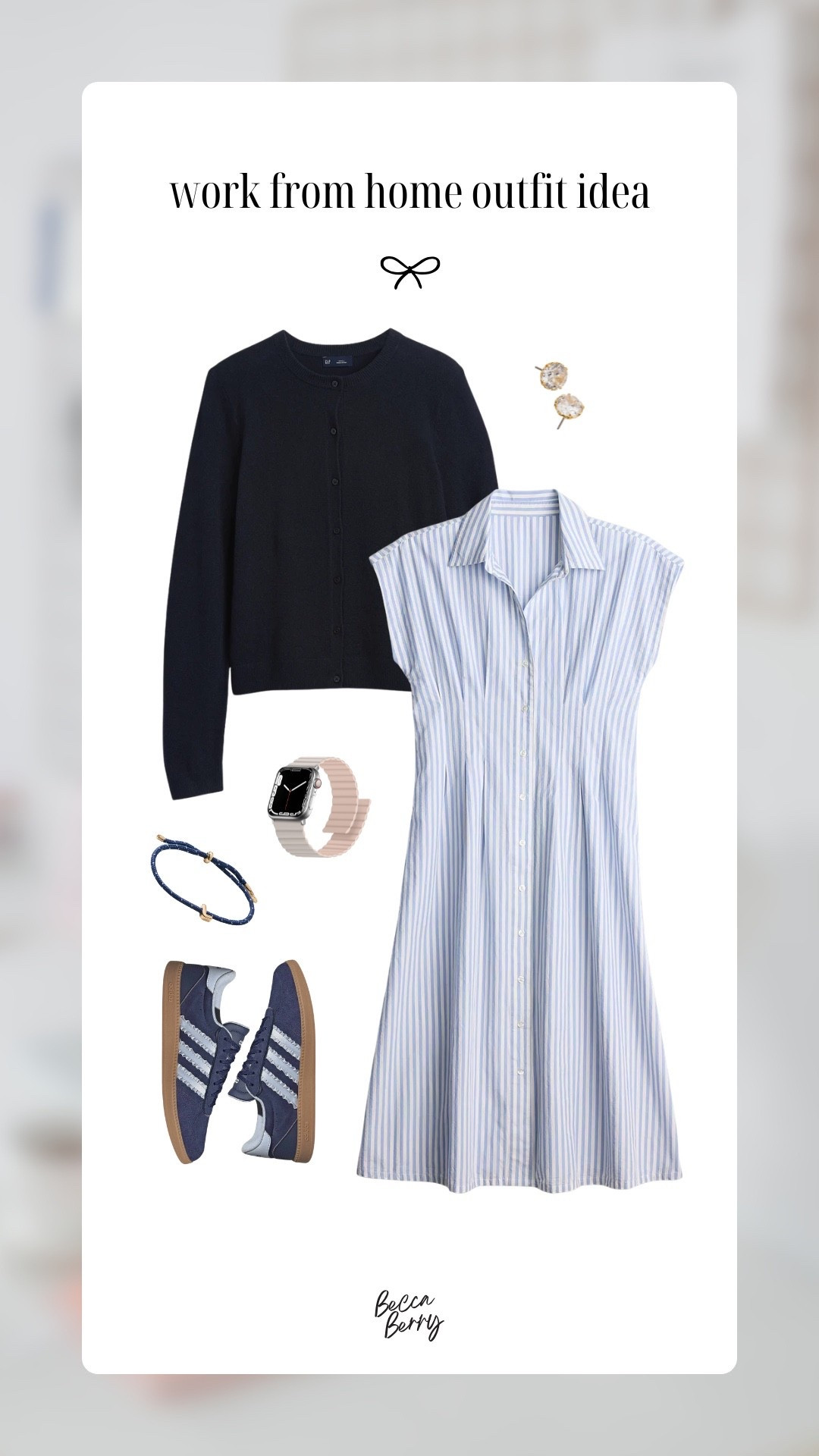 A shirt dress does all the work for you. Layer with a cardigan when the AC is blasting and finish with comfortable sneakers for an easy summer WFH outfit.

#LTKootd #LTKWorkwear #LTKMidsize