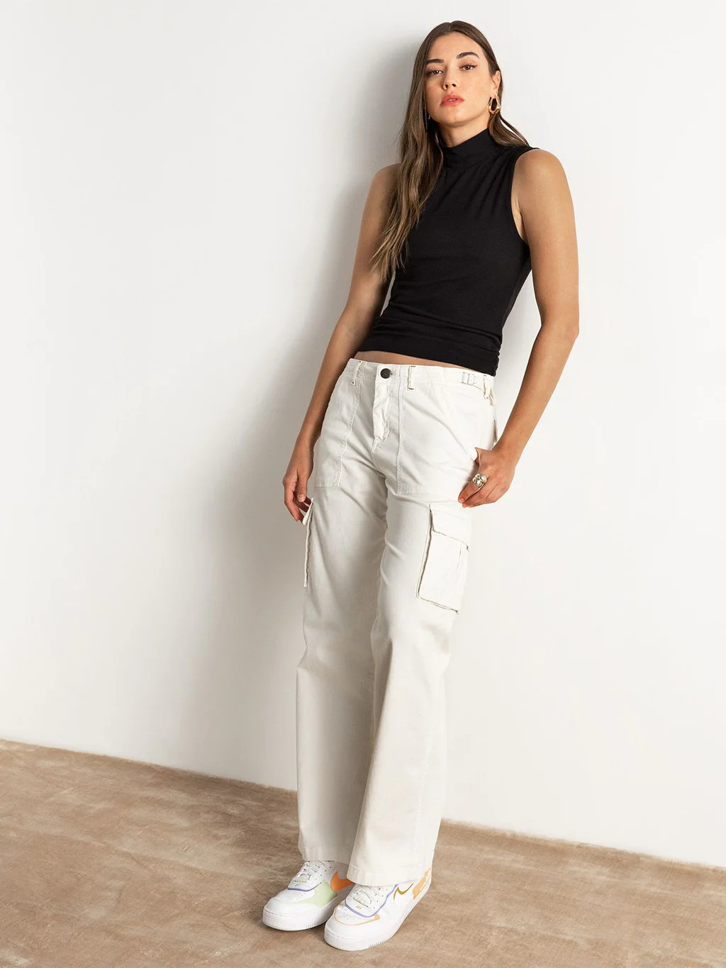 Reissue Cargo Standard Rise Pant Powdered Sugar | Sanctuary Clothing