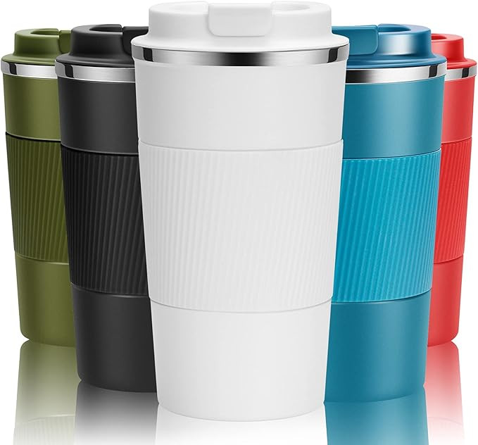 YINJOYI Travel Mug Reusable Coffee Cups Thermal Insulated Vacuum Insulation Stainless Steel Bottl... | Amazon (UK)