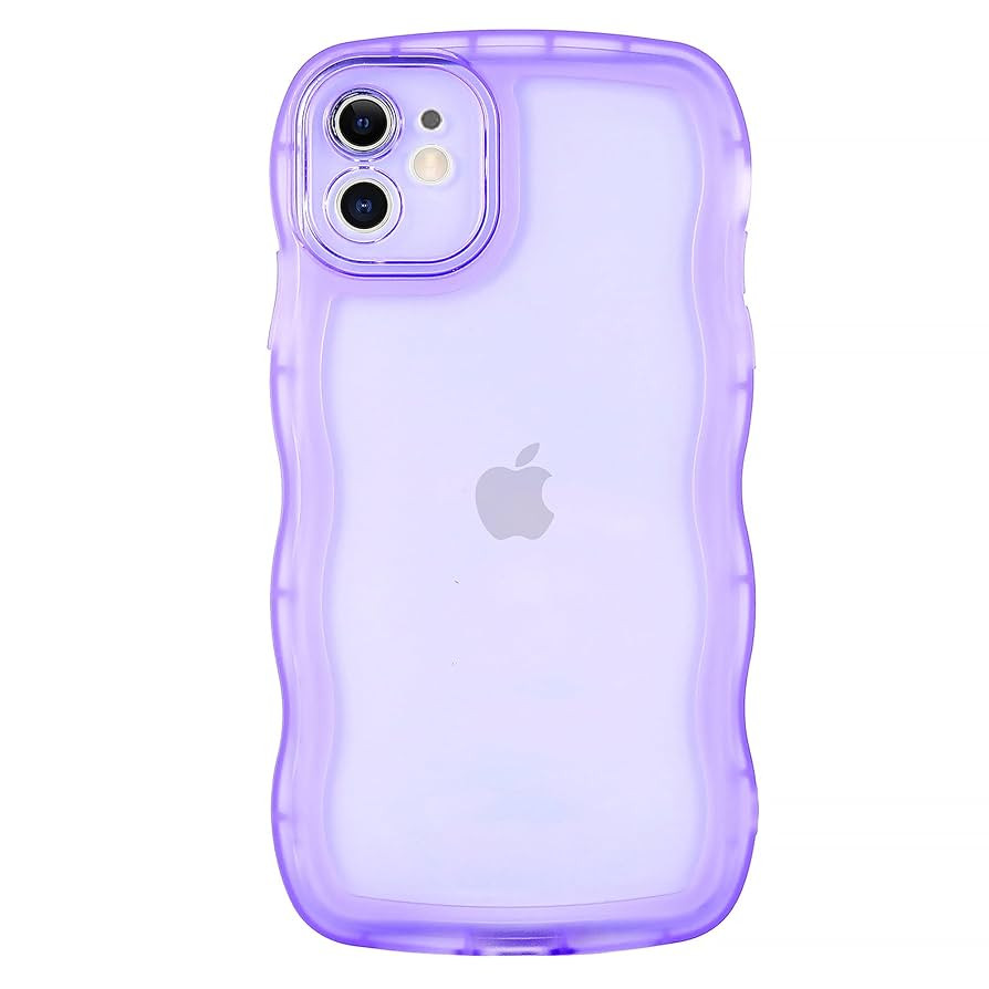 Phone Case for iPhone 11 6.1 inches, Soft Transparent TPU Wavy Edges Precise Camera Protection Sh... | Amazon (US)