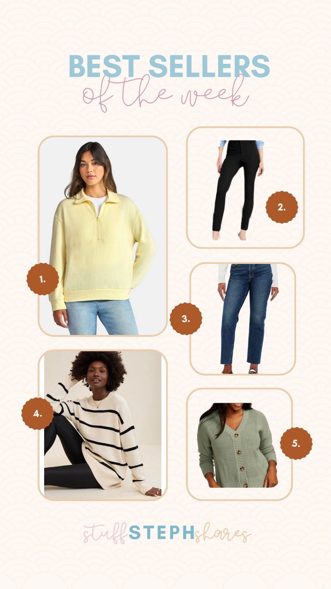 Weekly best sellers! 

#LTKFindsUnder50 #LTKMidsize #LTKSeasonal