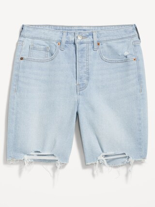High-Waisted OG Button-Fly Jean Shorts -- 7-inch inseam | Old Navy (US)