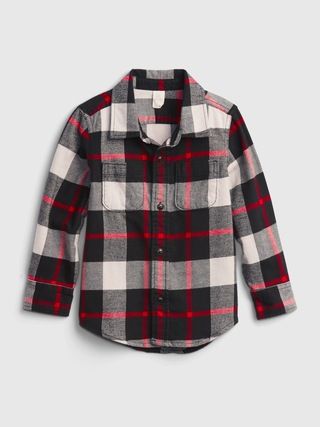 Toddler 100% Organic Cotton Flannel Shirt | Gap (US)