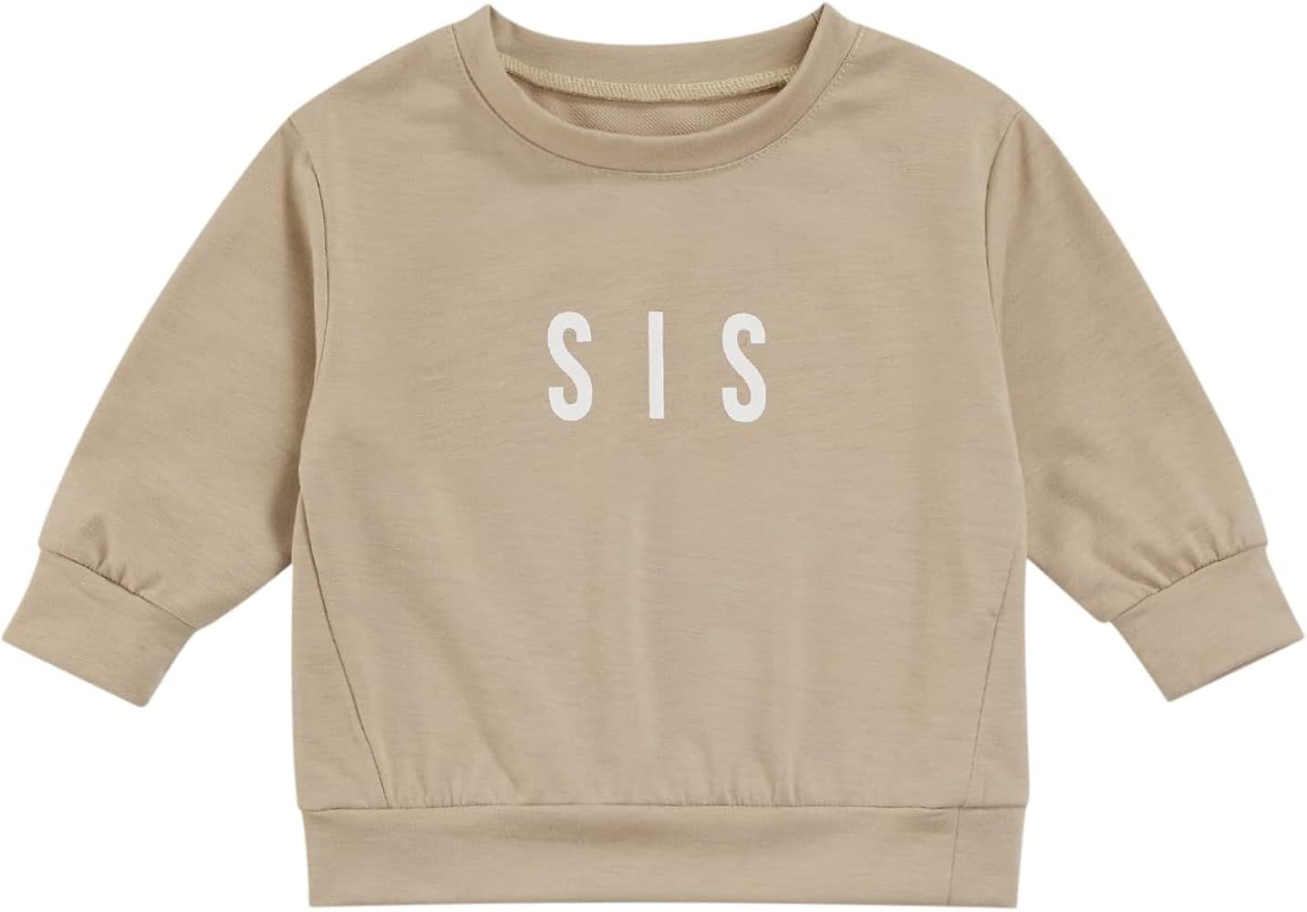 Kid Baby Girls Boys Crewneck Sweatshirt Bubba/SIS Long Sleeve Pullover Tops Oversized Sweater Shirts | Amazon (US)