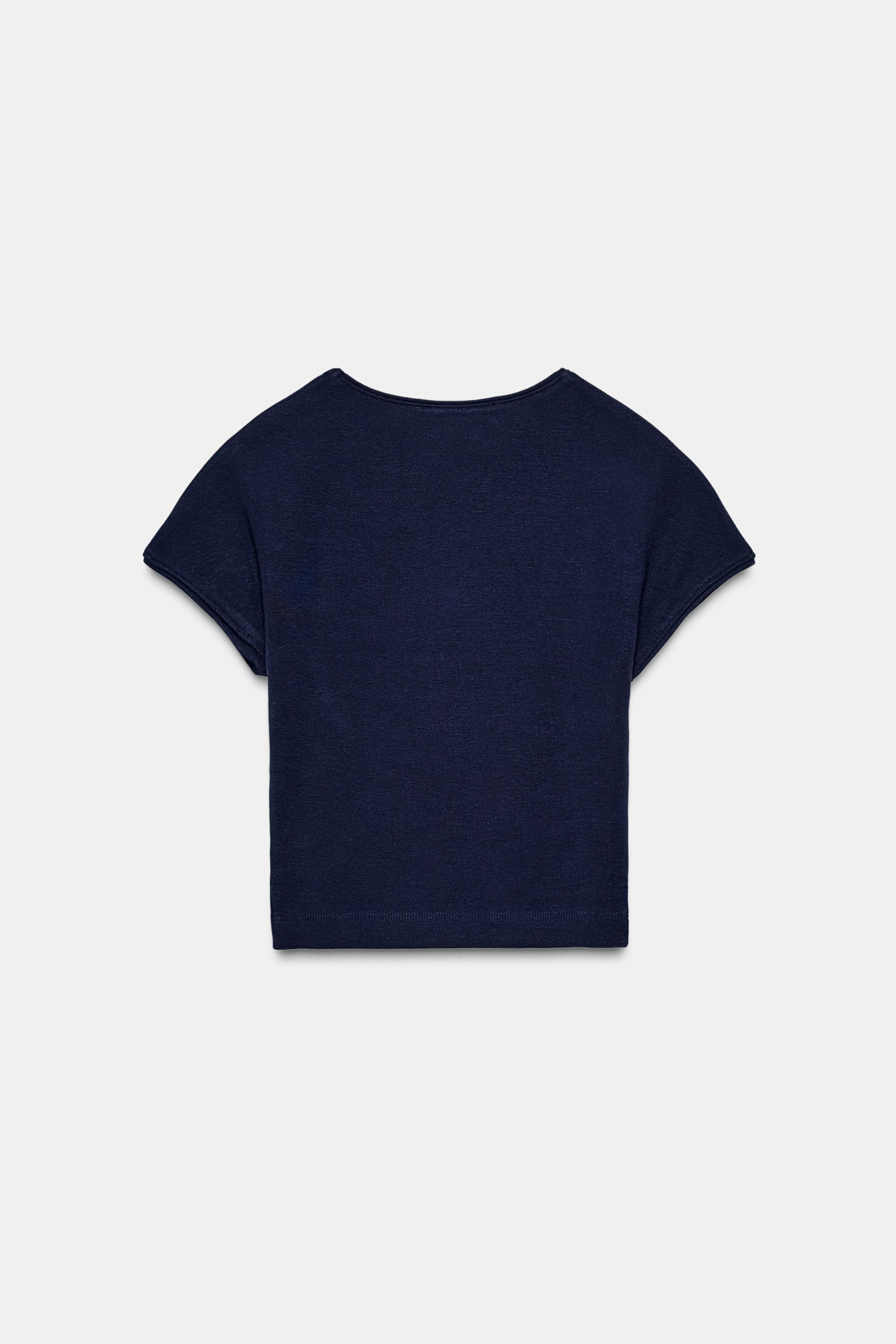 CROPPED SHORT SLEEVE T-SHIRT | Zara US