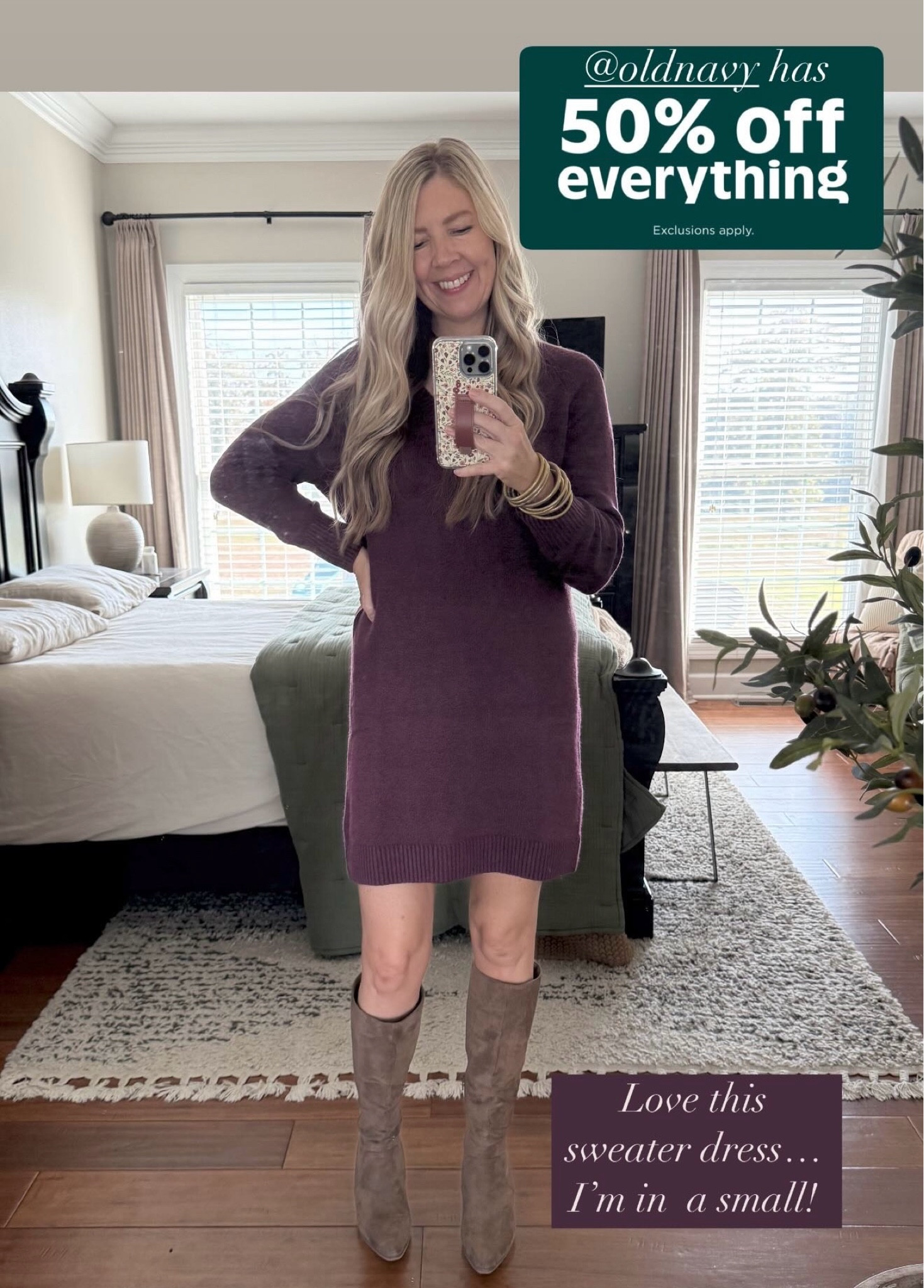 Old Mavy has 50% off everything for Black Friday! Love this sweater dress. I’m 5’7” and in a small. Stock up on your winter wardrobe for the whole family! 

#LTKSaleAlert #LTKCyberWeek #LTKStyleTip