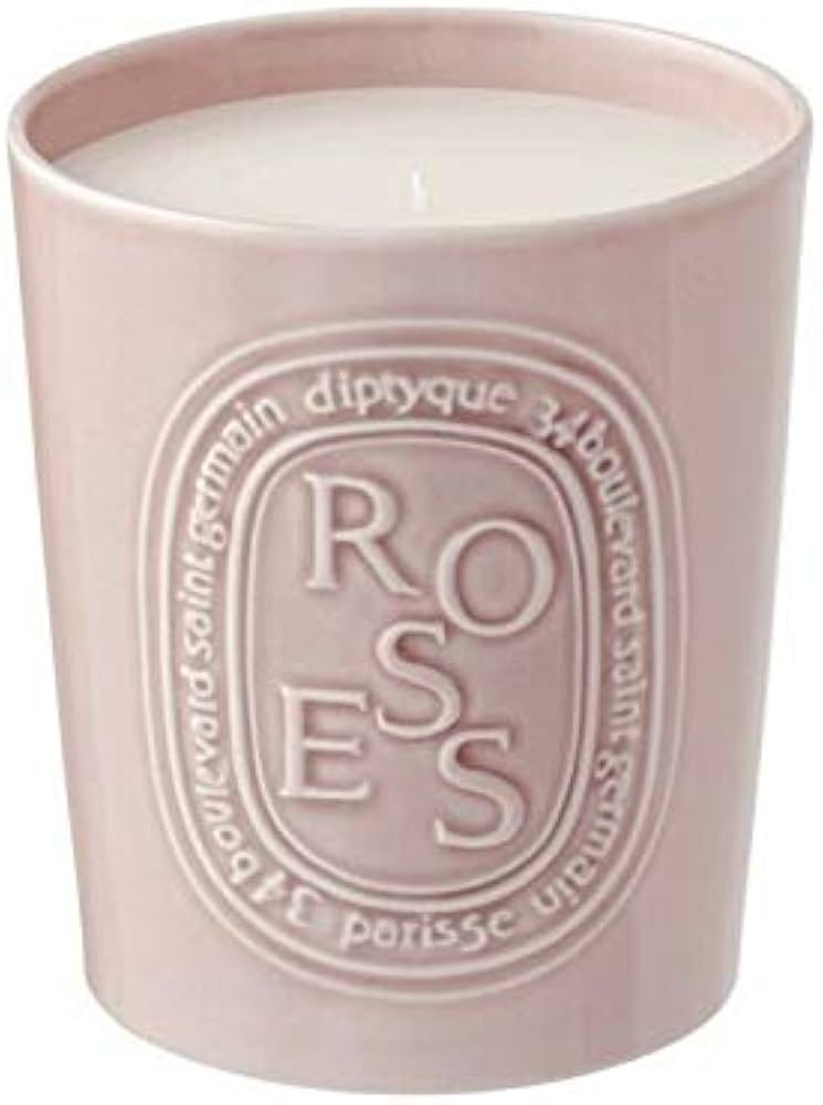Diptyque Roses Candle 600g Porcelain jar Luxury Candle 100h Burn time 21.1 oz, Pink | Amazon (US)