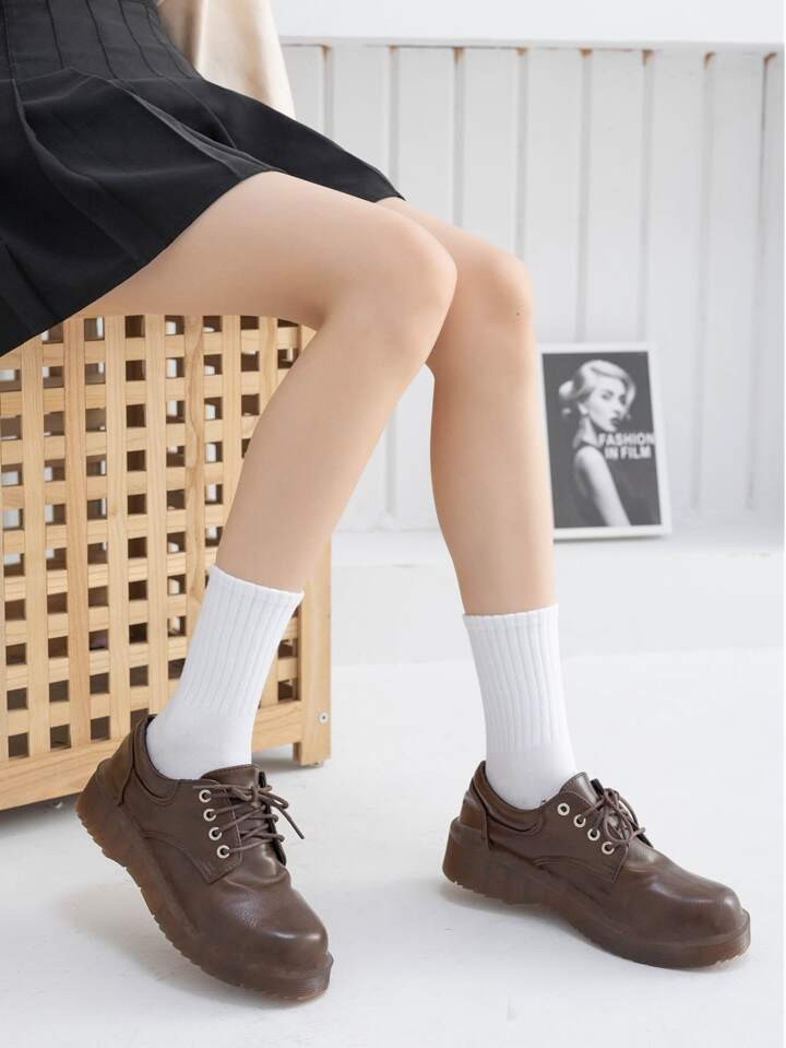 Calcetines de tripulación unicolor | SHEIN