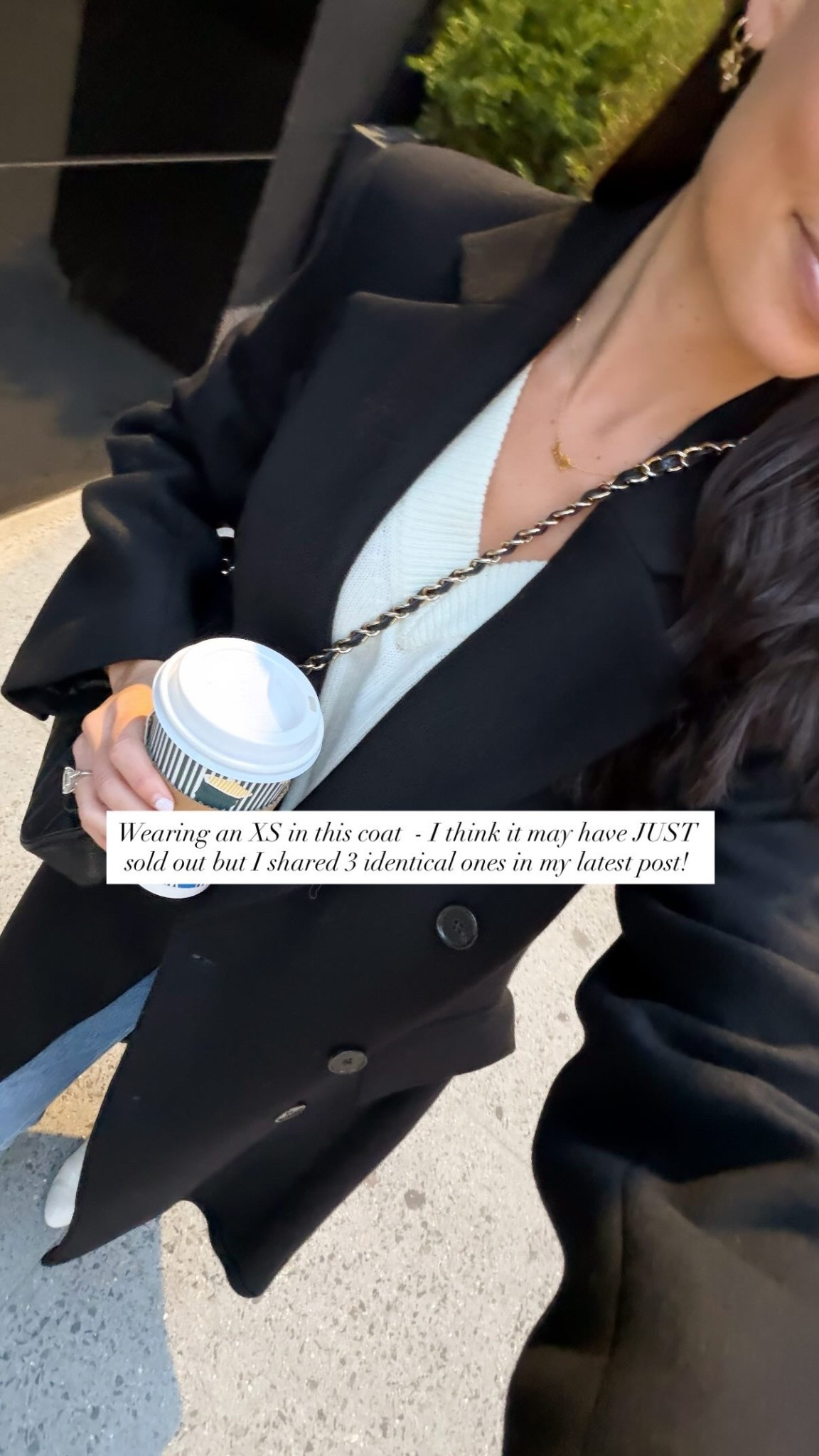 Wearing an XS in this coat - I think it may have JUST sold out but I shared 3 identical ones in my latest post! Black coat, fall outfit, winter outfit. 

#LTKStyleTip #LTKootd #LTKSeasonal