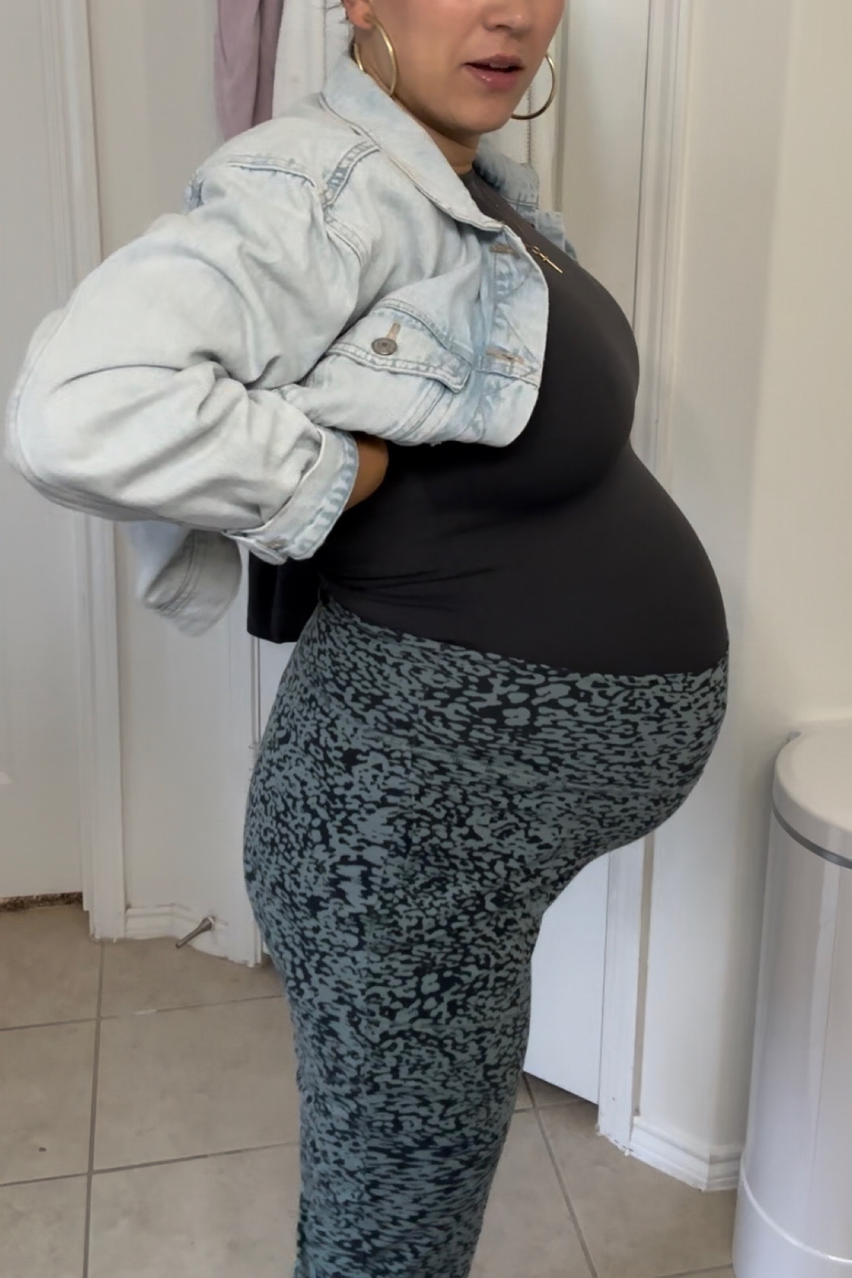 Todays outfit for church!! 

Shirt and joggers are NOT maternity but they damn sure have the stretch for that bump 👏🏼👏🏼👏🏼

Joggers are athleta and so comfy! 

Shirt is express and a great work shirt actually 

Jean jacket was old navy and is old. Sharing similar! 

Wore my Birkenstock sandals with the outfit

Bump friendly
Casual  outfits

#LTKbump #LTKunder100 #LTKshoecrush