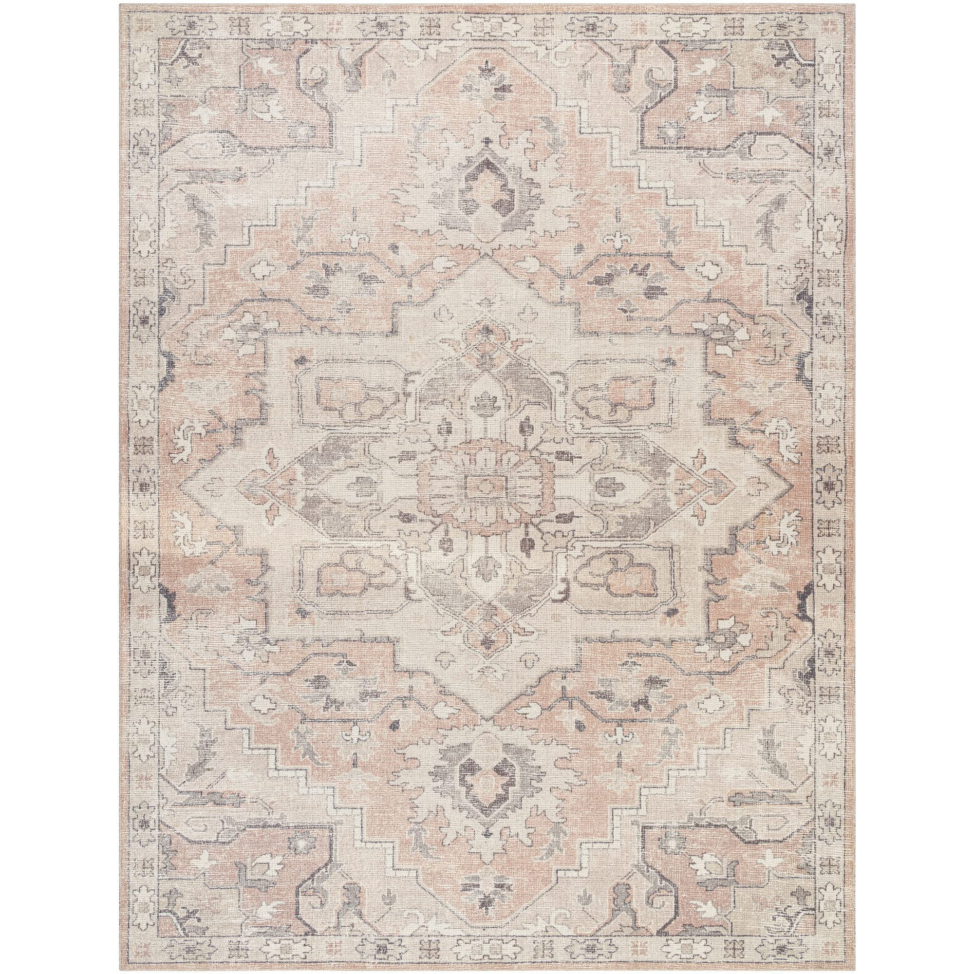 Becki Owens x Surya Elle Medallion Area Rug , 7'10" x 10', Taupe | Amazon (US)
