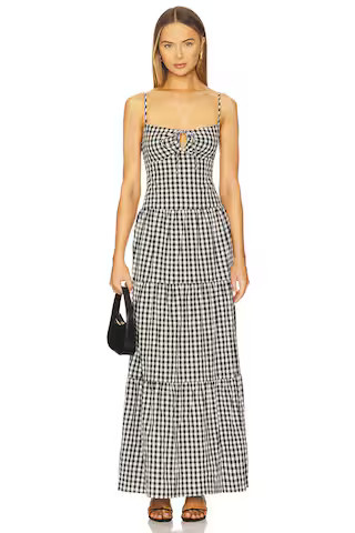 MORE TO COME Lili Maxi Dress in Black & White from Revolve.com | Revolve Clothing (Global)