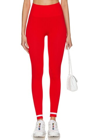 THE UPSIDE Form Seamless Midi Legging in Red from Revolve.com | Revolve Clothing (Global)