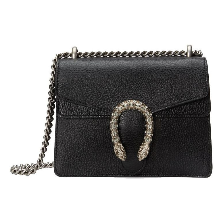 (WMNS) Gucci Dionysus Leather Mini Handbag Black 421970-CAOGN-8176 | KICKS CREW