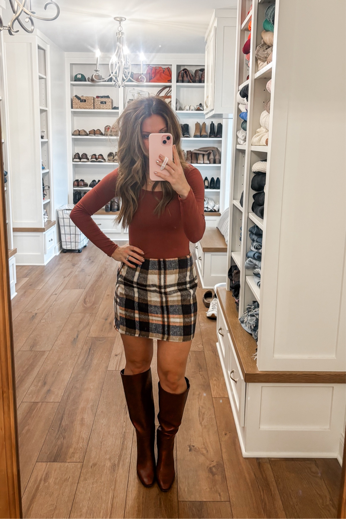 I’m loving the skirts with boots this season!! This outfit is completely Amazon and Target under $100!! 

Wearing a small in the top and medium in the skirt - the medium fits my waist a little big, but I like how it fits through my hips and the little extra length. I’m 5’6” for reference. 

#LTKFindsUnder50 #LTKStyleTip #LTKSeasonal