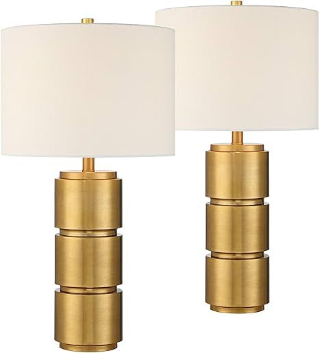 Eliza Luxe Finish Modern Brass Table Lamps Set of 2-360 Lighting | Amazon (US)