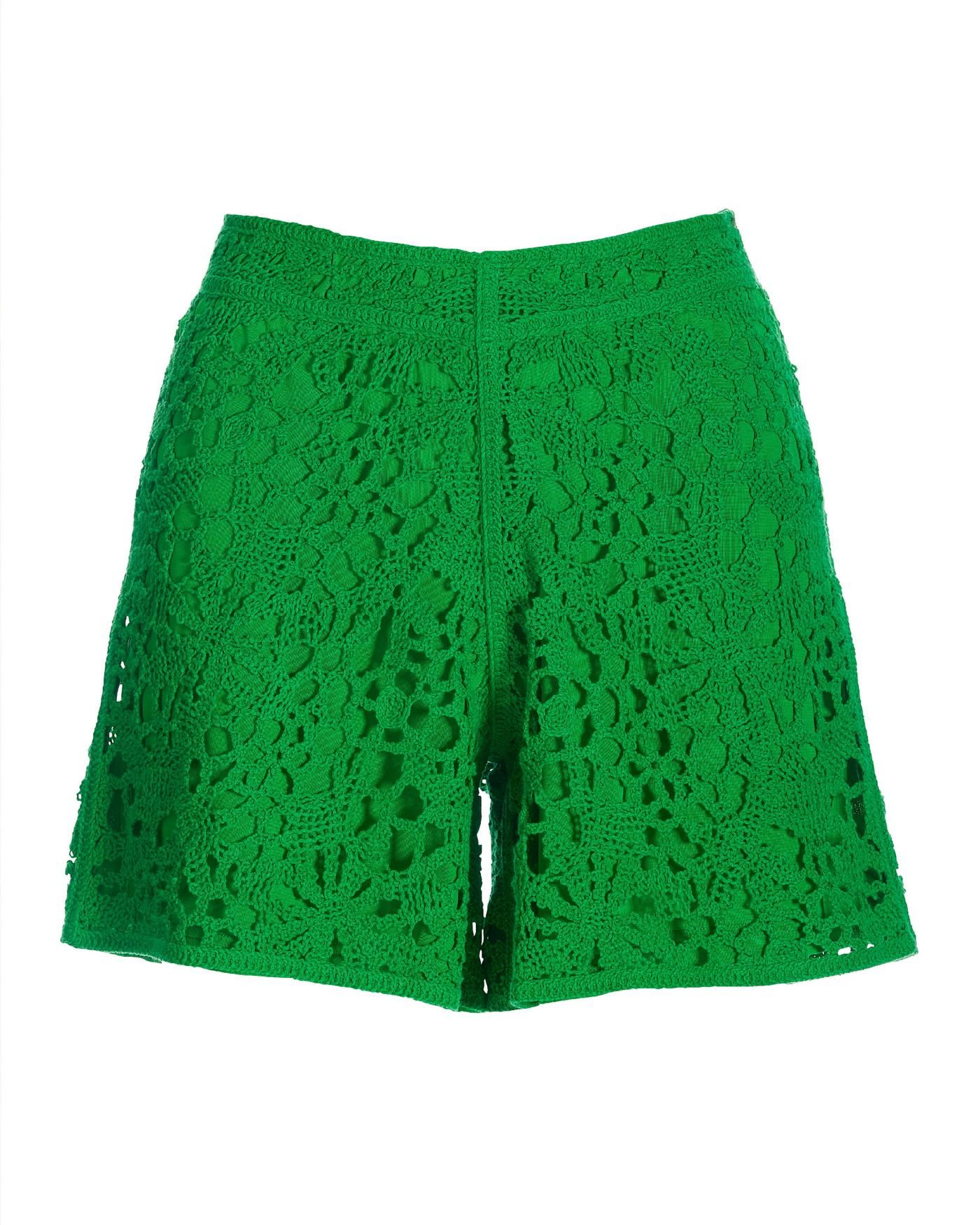 Crochet Pull On Short - Fern Green | Boston Proper | Boston Proper