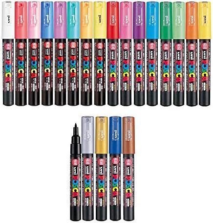 Amazon.com : Uni Posca Paint Marker FULL RANGE Bundle Set , Mitsubishi Poster Colour ALL COLOR Ma... | Amazon (US)