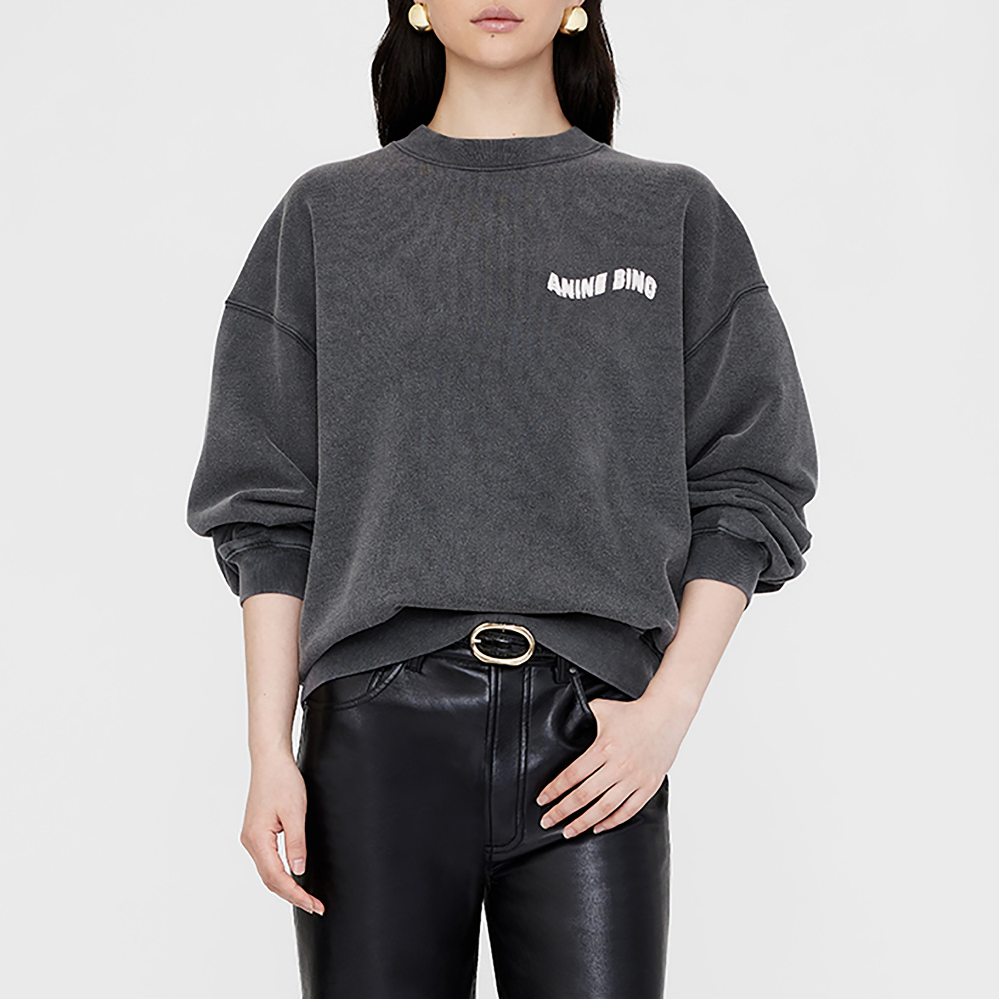 Anine Bing Jaci Daydreams Cotton-Jersey Sweatshirt - XS | Coggles | Coggles (Global)