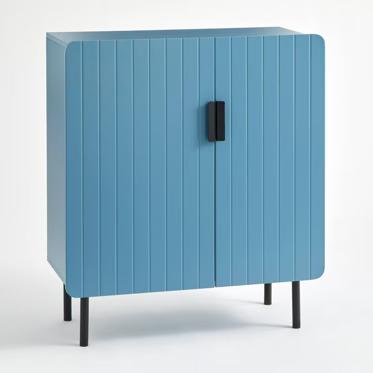 Fulton 2 Door Channel Front Buffet Blue - Buylateral | Target