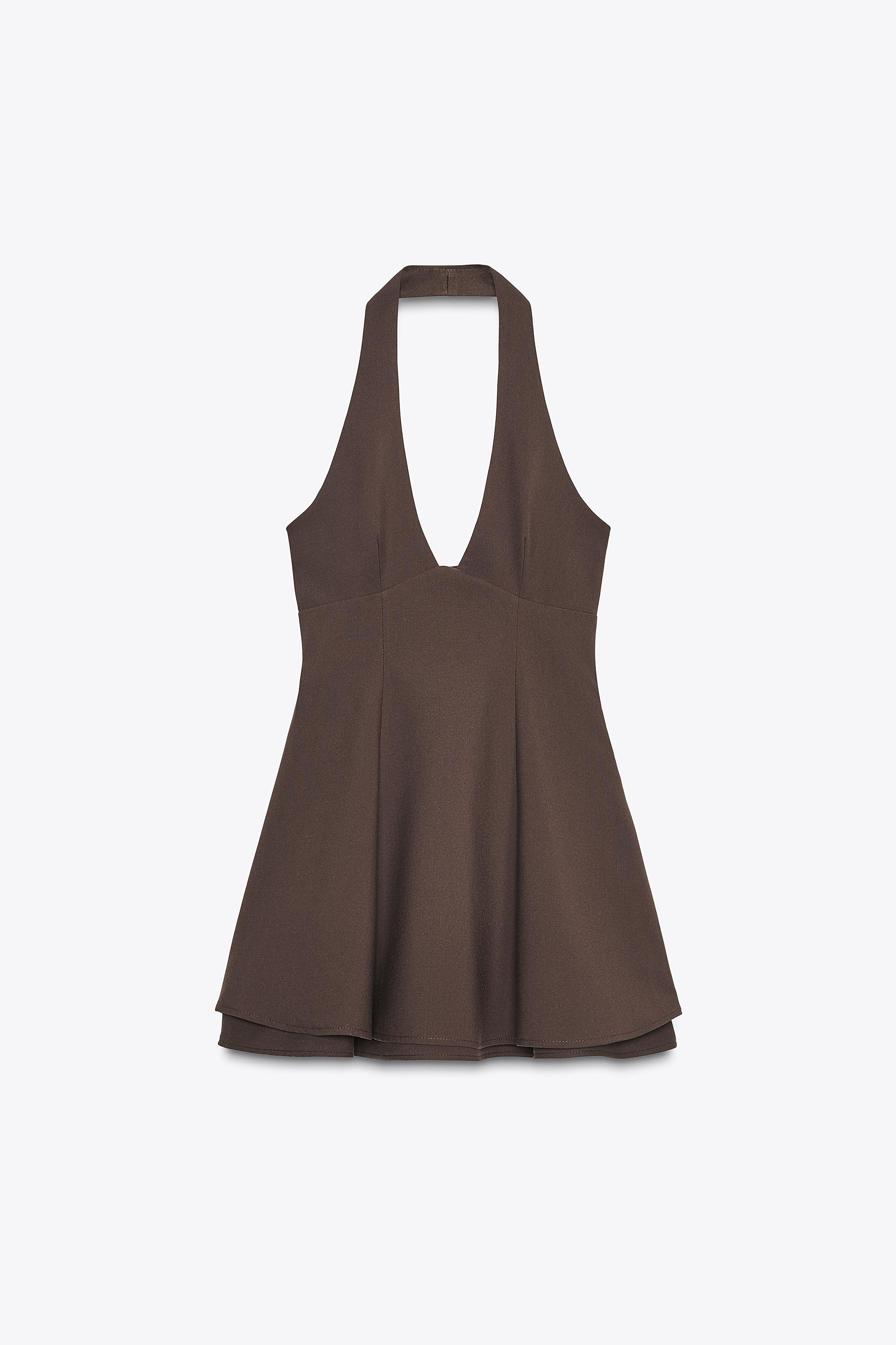 HALTER TWO-LAYER DRESS | Zara US