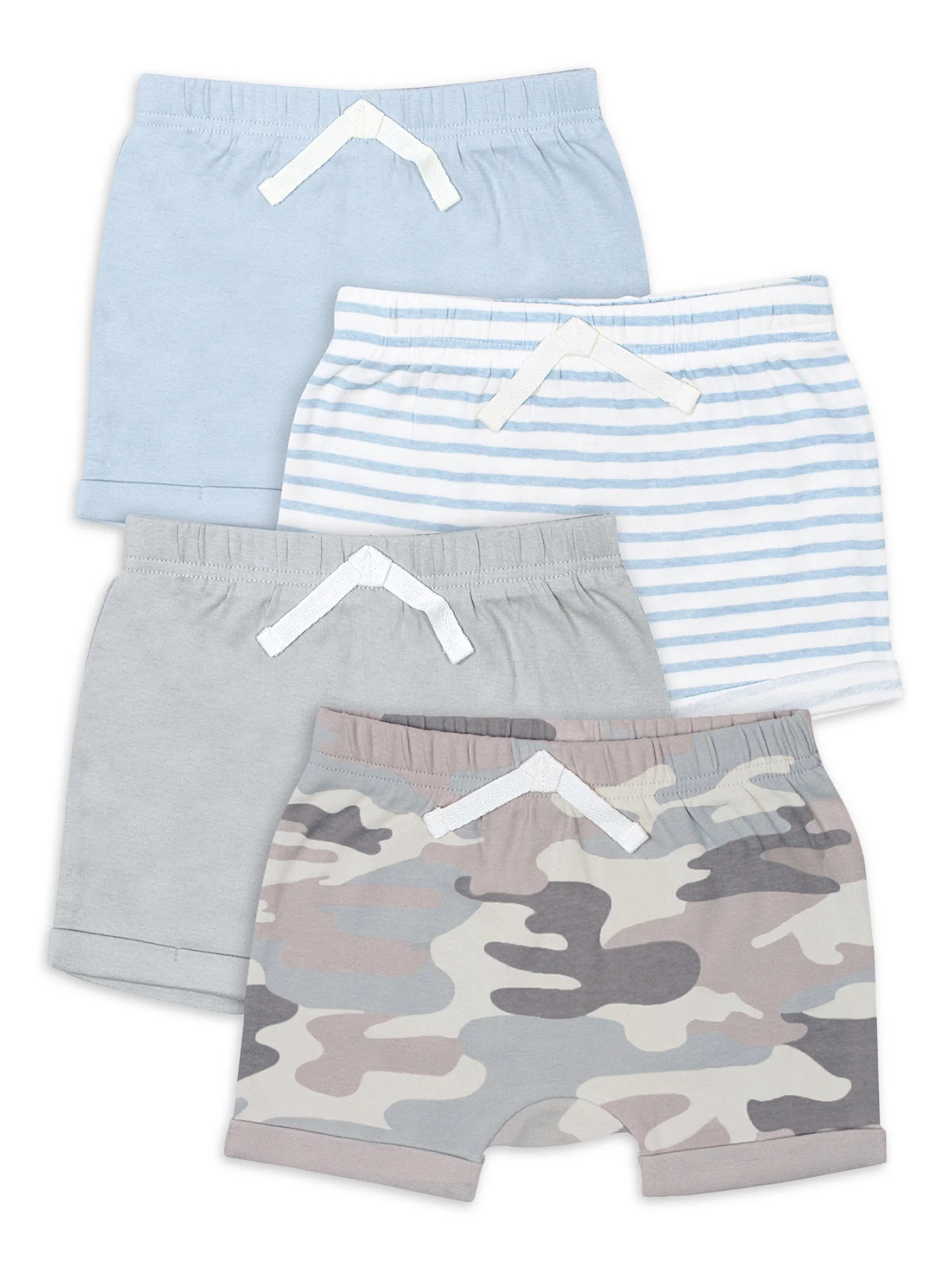 Modern Moments by Gerber Baby Boy Shorts, 4-Pack, (0/3M-24M) | Walmart (US)