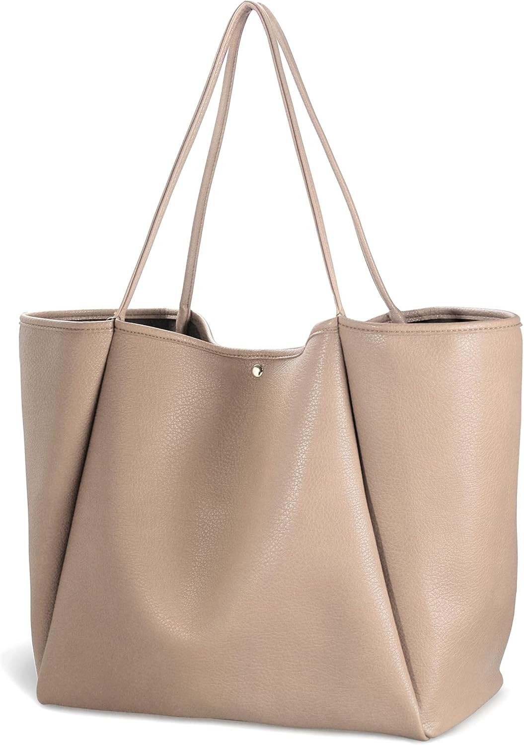 Oversize Pu Leather Tote Women Weekender Bag Shopper Handbag Travel Purse | Amazon (US)