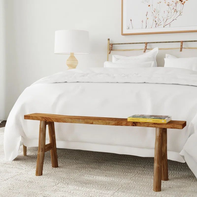 Sand & Stable Santorini Solid Wood Bench & Reviews | Wayfair | Wayfair North America