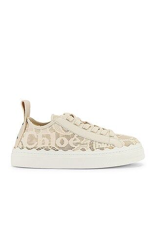 Chloe Lauren Lace Sneakers in Mild Beige | FWRD | FWRD 