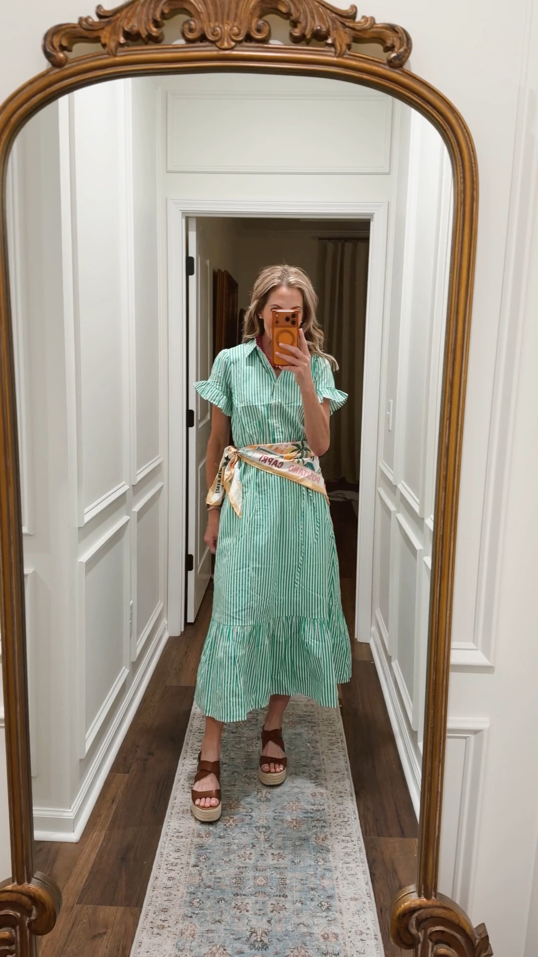 Today’s outfit of the day is this beautiful @jcrewfactory @jcrew dress paired with  @walmart scarf.