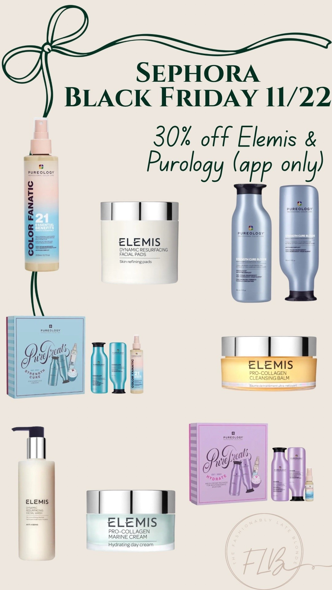 Sephora Black Friday starts today! 
30% off Elemis & Purology. In app only! 11/22 only


Black Friday, skincare, hair care, shampoo, gift sets, conditioner, 

#LTKHoliday #LTKGiftGuide #LTKCyberWeek
