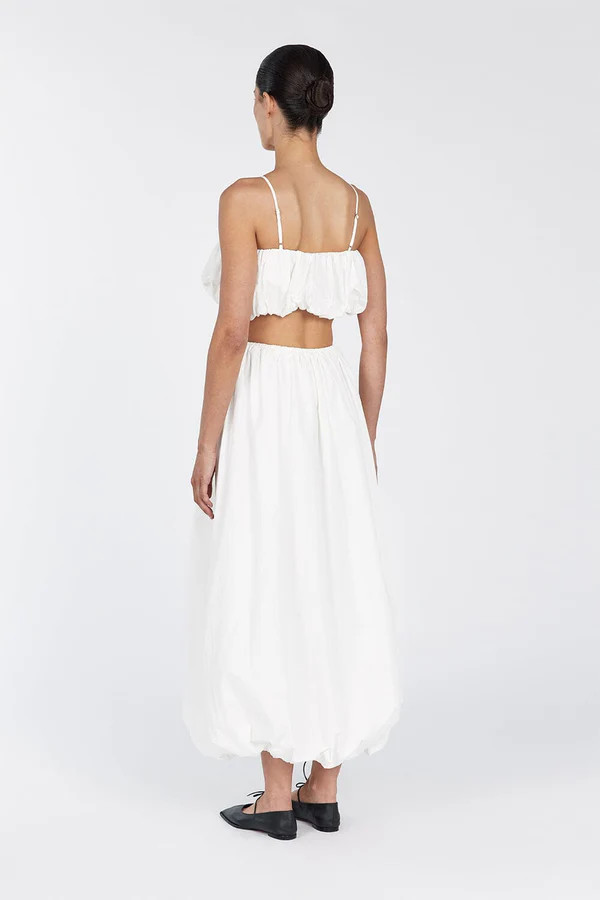 MONTY WHITE BUBBLE MIDI SKIRT | DISSH