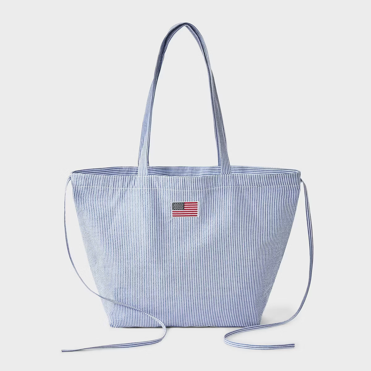 Americana Pinstripe USA Flag Canvas Tote Bag - Wild Fable™ Blue | Target