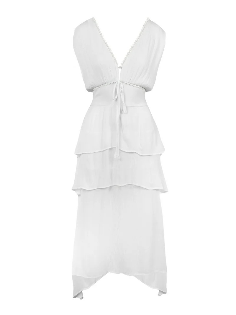 Jessica Simpson Women's Genna V Neck Dress, Sizes XS-XL - Walmart.com | Walmart (US)