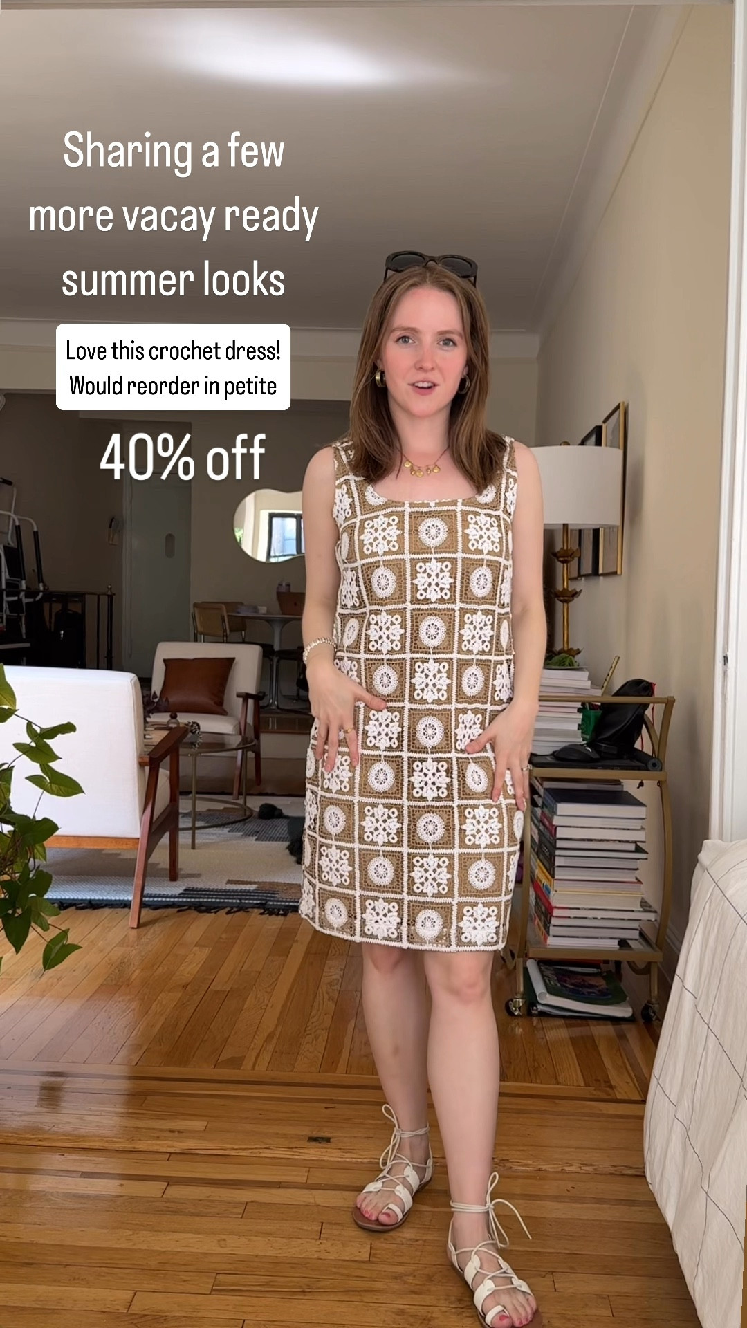 Also love this crochet 40% off dress for vacation wearing! Would reorder in 0 petite. Wearing 0 regular. I’m 5ft 2 117 lbs

#LTKSaleAlert #LTKStyleTip