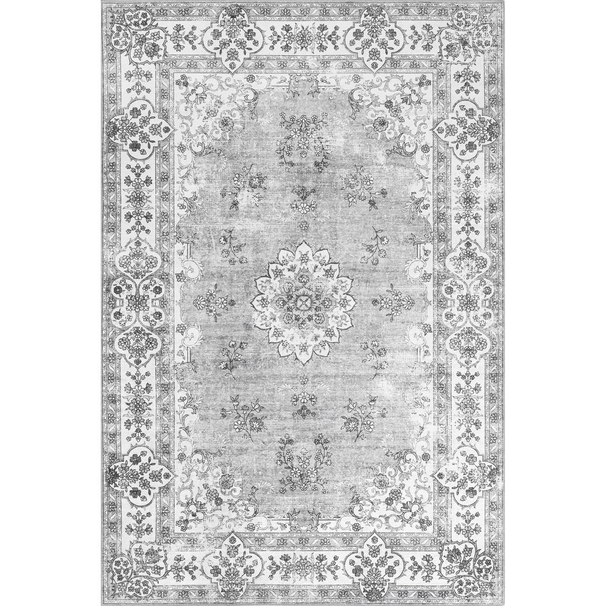 nuLOOM Ren Vintage Floral Machine Washable Area Rug | Target