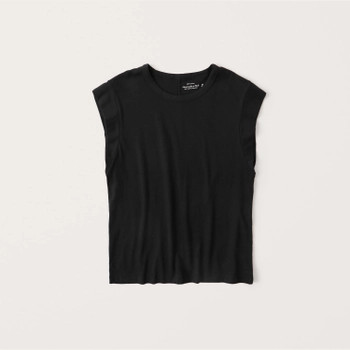 Relaxed Cap-Sleeve Tee | Abercrombie & Fitch (US)