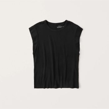 Relaxed Cap-Sleeve Tee | Abercrombie & Fitch (US)