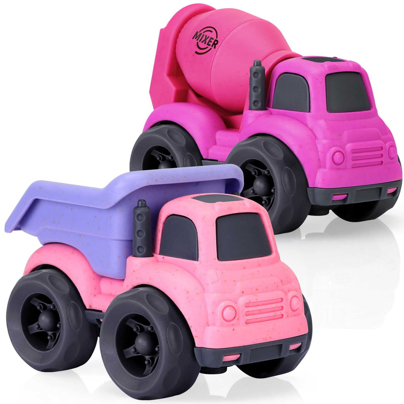 Toddler Toys for 2 Year Old Girl, Dump Truck Toys and Mixer Cement, BPA Free, Phthalates Free, PV... | Amazon (US)