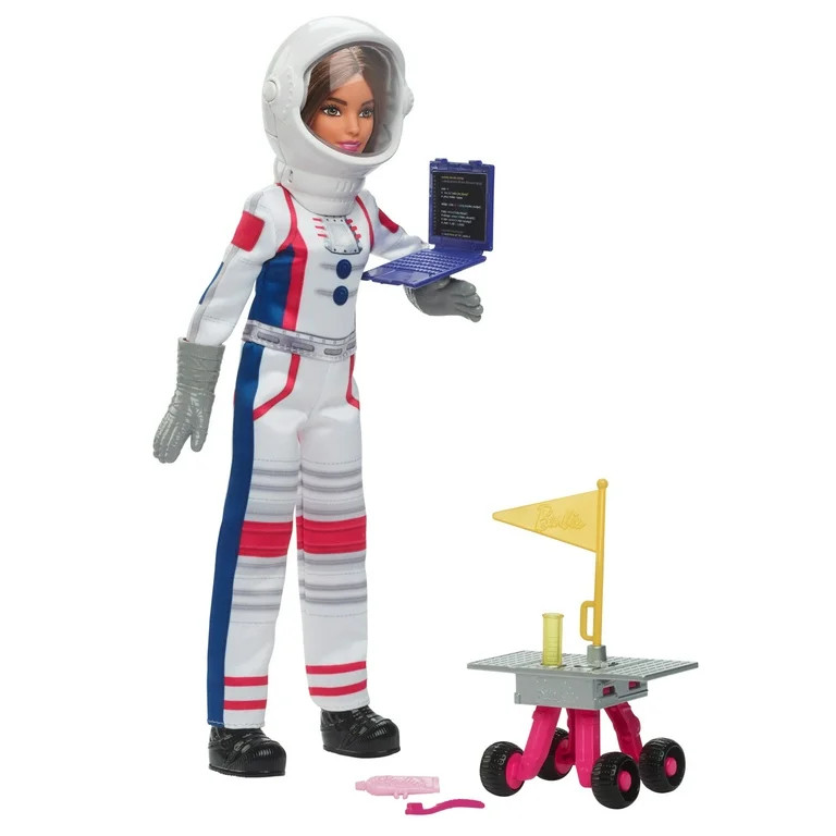 Barbie 65th Anniversary Careers Astronaut Doll & 10 Accessories Including Rolling Rover & Space H... | Walmart (US)