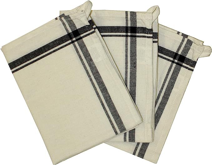 Aunt Martha's 18-Inch by 28-Inch Package of 3 Vintage Dish Towels, Multi Striped, MultiStripe | Amazon (US)