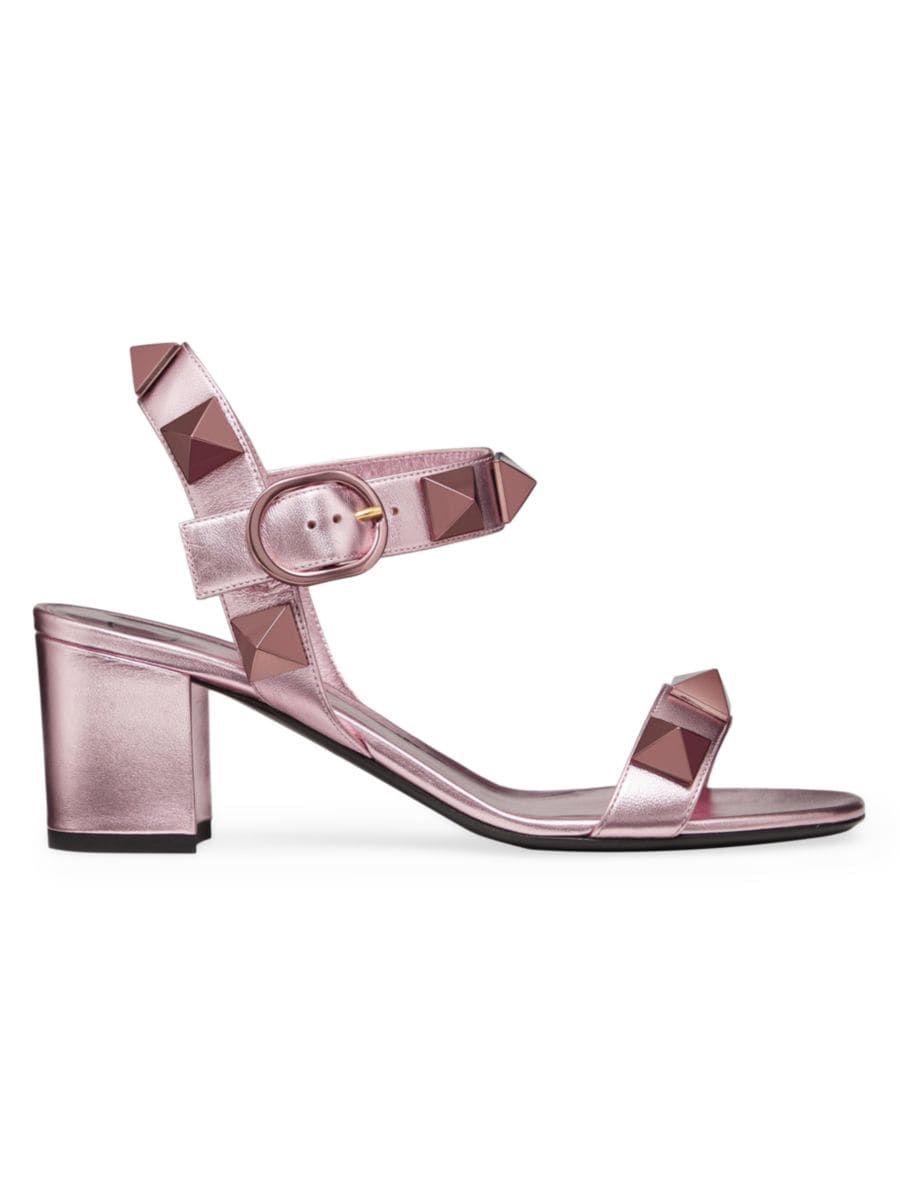 Roman Stud Laminated Nappa Leather And Matching Stud Sandals | Saks Fifth Avenue