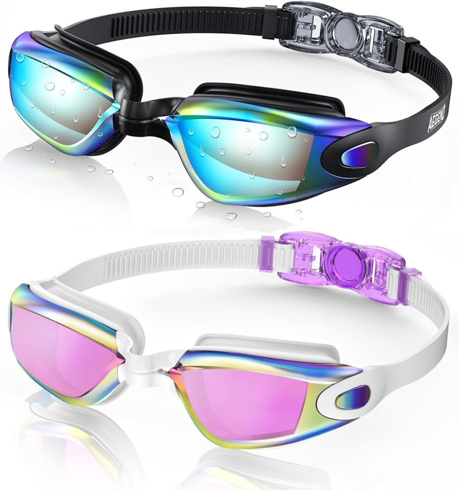 Aegend Swim Goggles, 2 Pack Swimming Goggles No Leaking Adult Men Women Youth | Amazon (US)