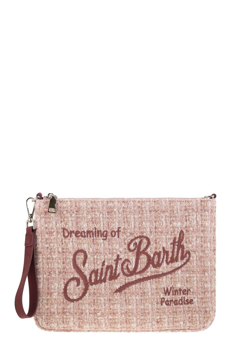 Mc2 Saint Barth Pochette Bag With Shoulder Strap in Pink | PAR0009 | LOZURI