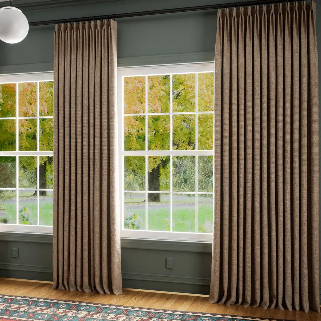 Tallis Linen Curtain Pinch Pleat | ChadMadeCurtains