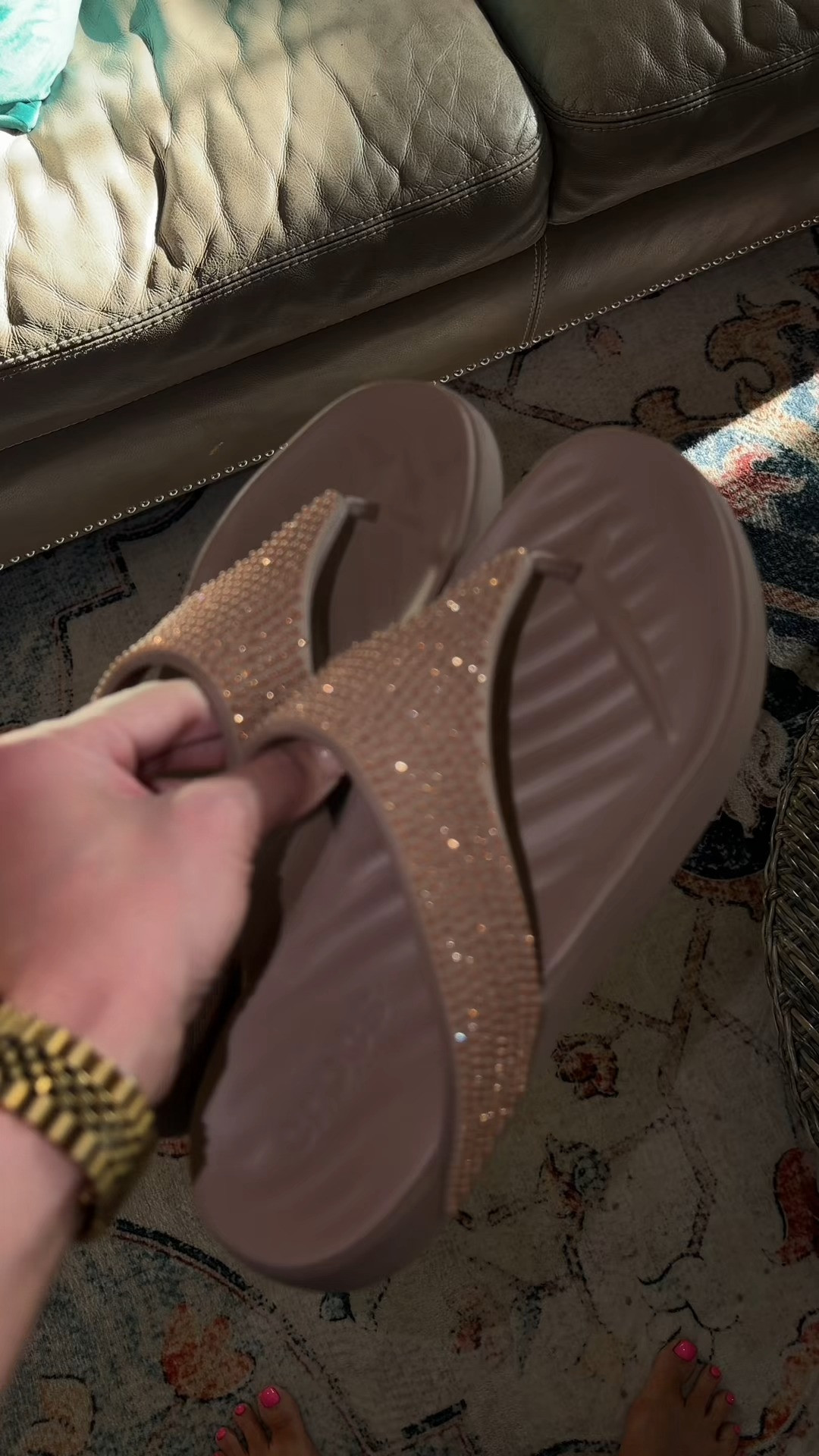 Definitely a comfy everyday flip flop just with a little sparkle added.

#LTKStyle #LTKFootwear #LTKDaily #StyleDetails #OnRepeat #EasyOutfits #earnscommissions 

 #LTKMothersDay #LTKSeasonal #LTKOver40