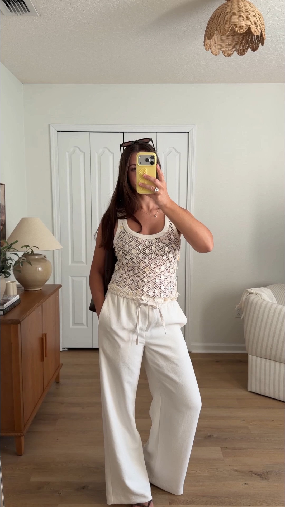 Beachy summer look! Wore to lunch. Wearing size small top and pants

#LTKSeasonal #LTKootd