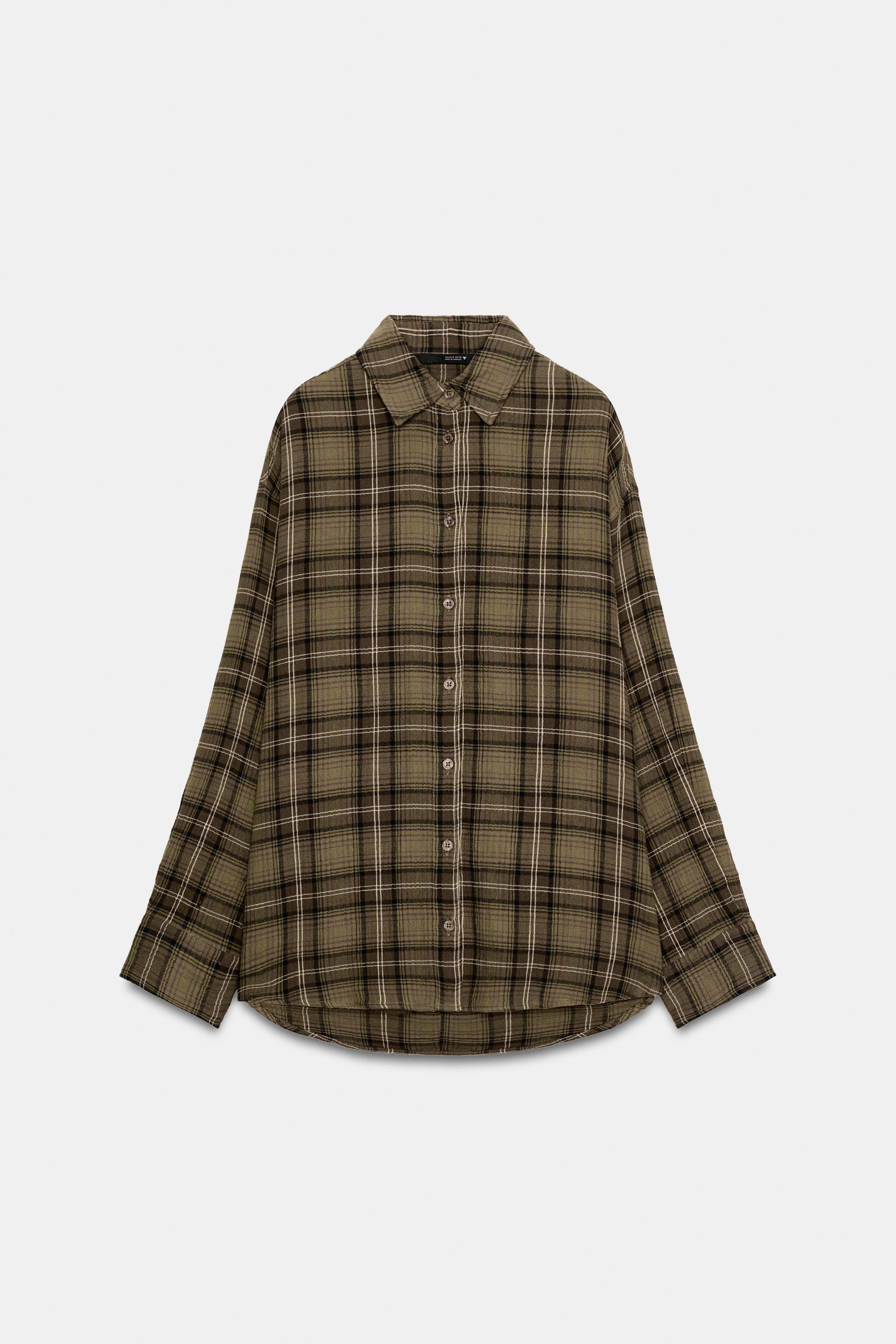 OVERSIZE CHECK SHIRT | Zara UK