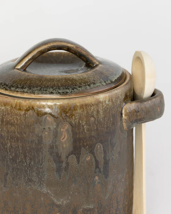Deep Brown Canister & Spoon | McGee & Co.